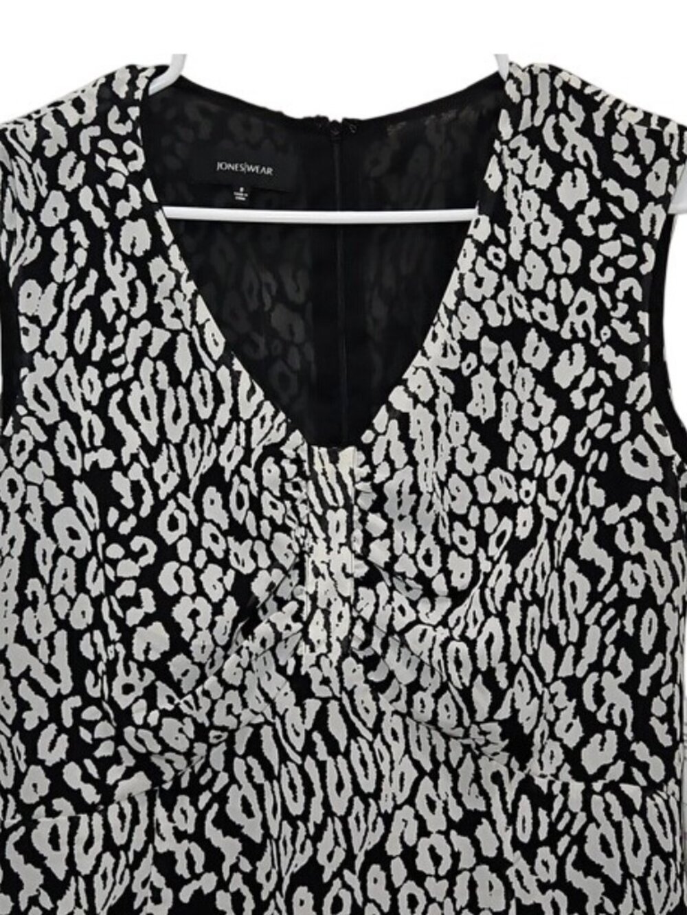 Jones Wear Printed Day To Dinner Sleeveless Midi Dress Size 6 Women's Office - Picture 2 of 9